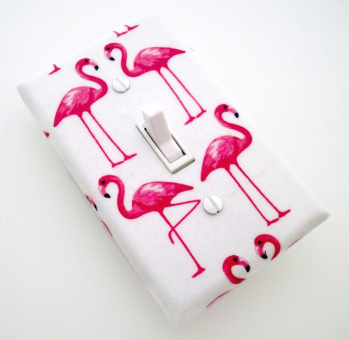 Flamingos Light Switch Cover Pink Flamingos Bedroom Decor