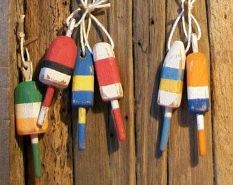 6 Doll House Scale Lobster Buoys 1:12