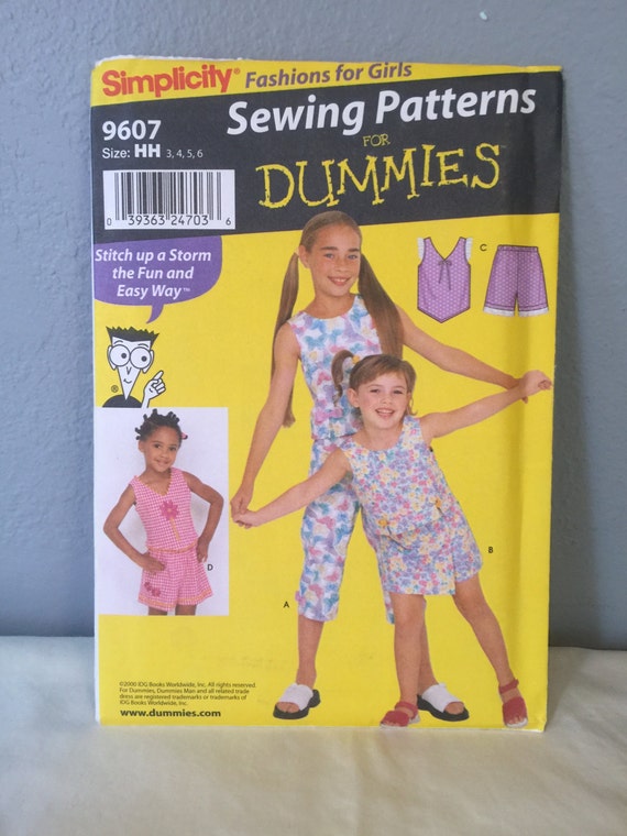 Simplicity Sewing for Dummies Sewing Pattern 9607