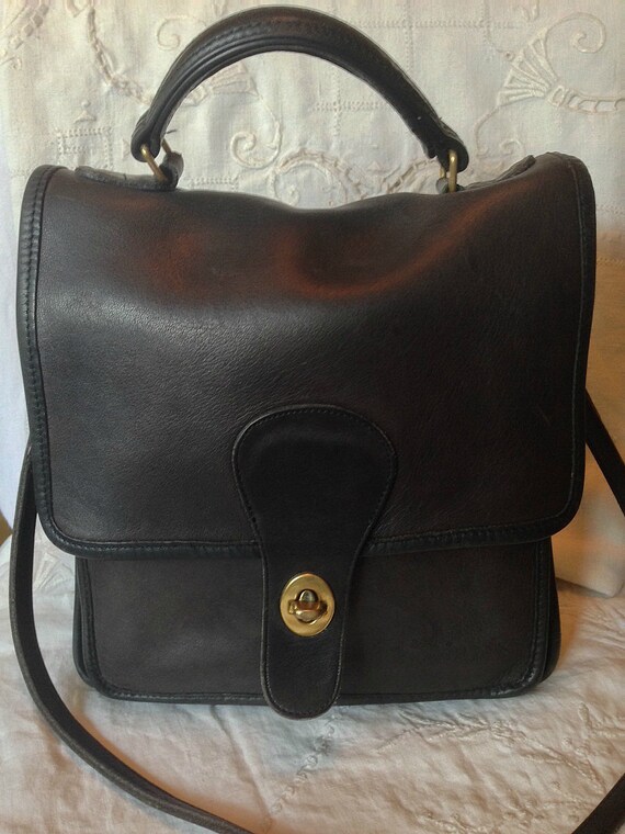 Vintage Coach black purse Coach Station bag original owner