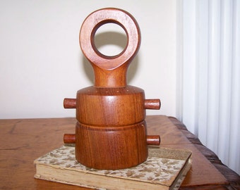 Dansk Pepper Mill, Salt Shaker, Jens Quistgaard, Dansk Teak 857, Peugeot Freres Lion, Danish Modern, Teak Pepper Grinder, Mid Century Modern