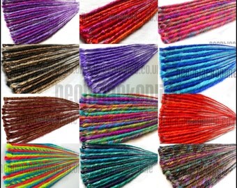 Custom set single ended synthetic dread extensions - 1 individual dreadlock