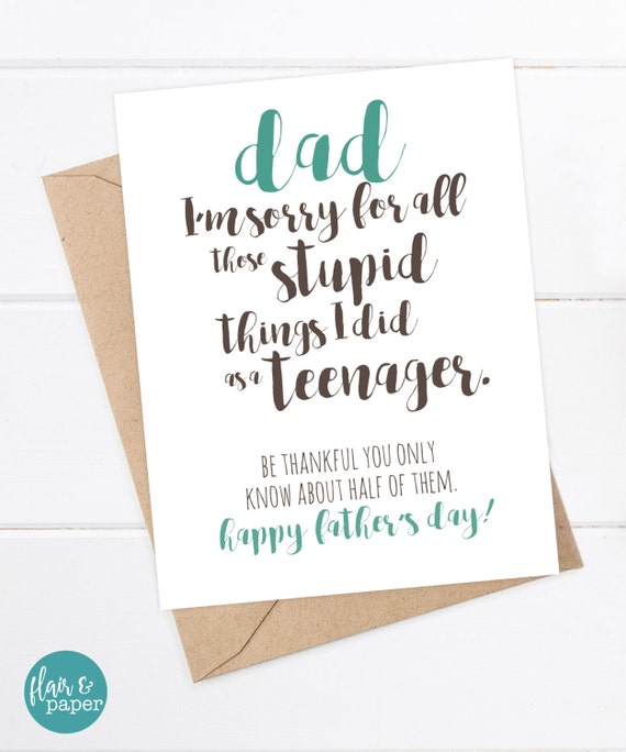 Funny Father's Day Card Father's Day Card Funny