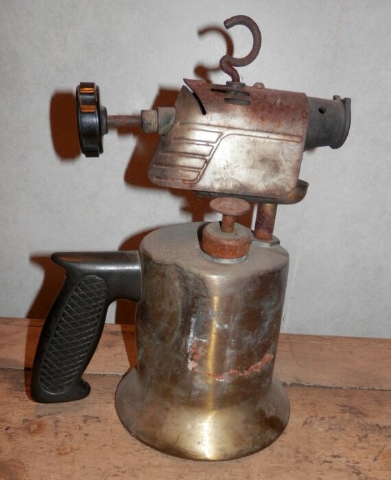 antique gas blow torch plumber torch soldering coppers