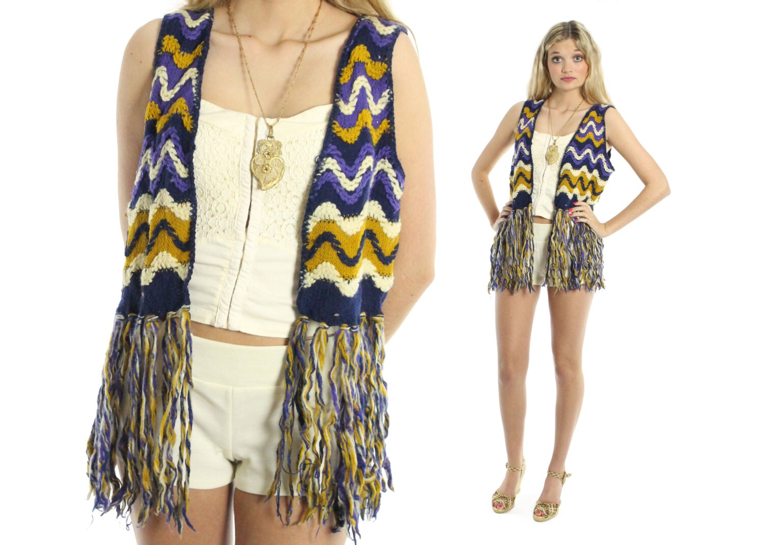 70s sweater vest outfit