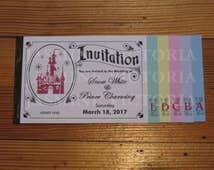 Unique ticket wedding invitation related items | Etsy