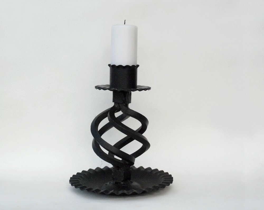 Wrought Iron Candle Holder Candlestick by FrenchTouchBoutique