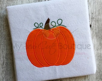Pumpkin Applique Designs Machine Embroidery Files Downloads - Thanksgiving Applique Designs - 10 Sizes - Instant Download