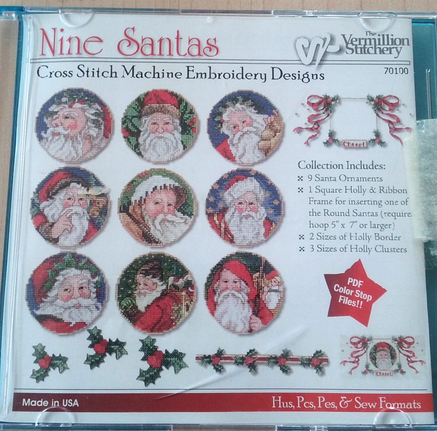 Old World Santas Cross Stitch Embroidery Designs CDROM