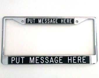 Personalized License Plate Frame