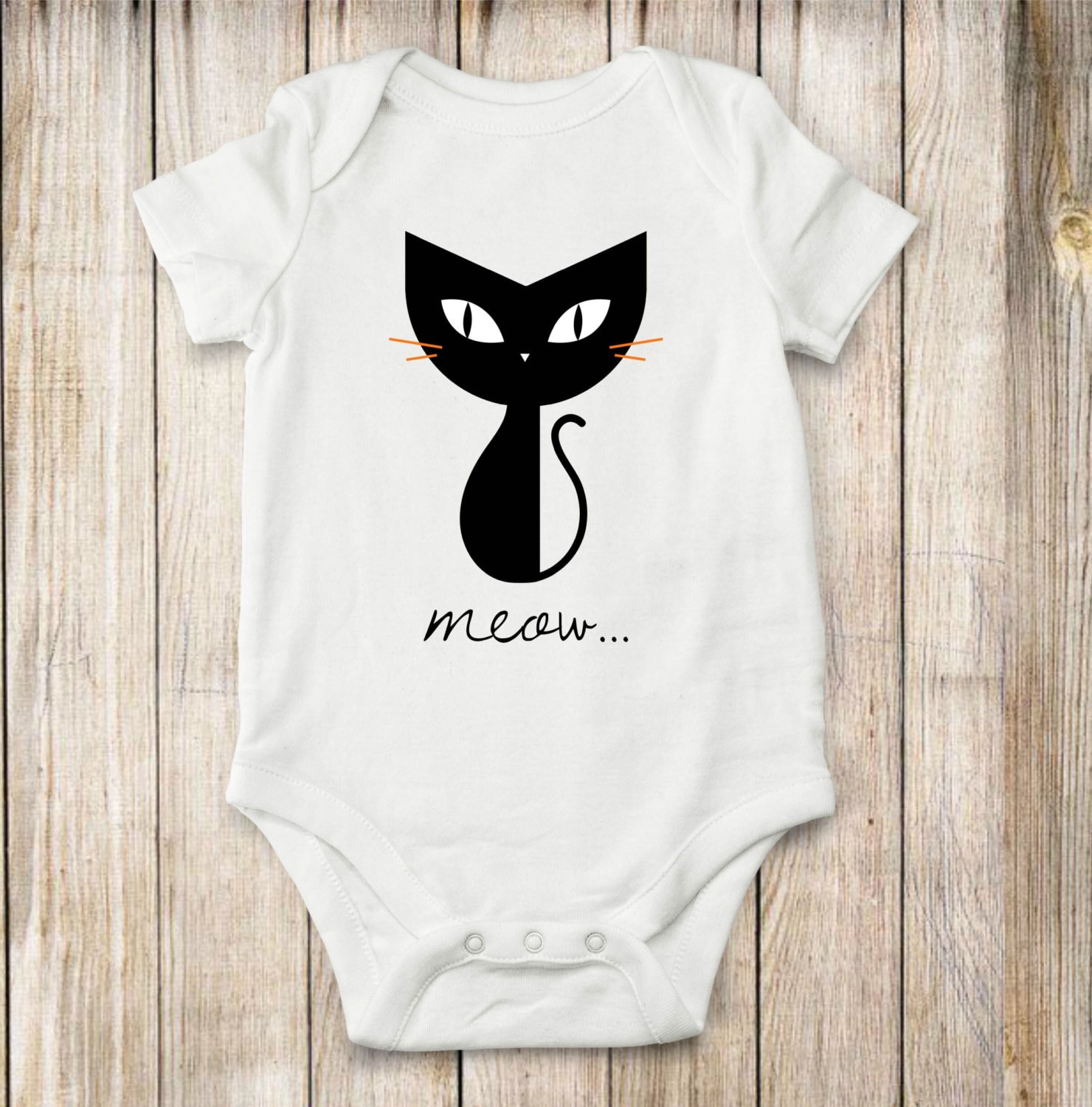 Cat Black Cat Onesie Baby Clothes