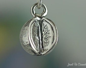 Sterling Silver Orange Charm 3D Florida Oranges Citrus Fruit Solid 925