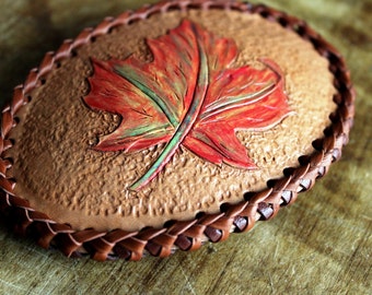 Canada Day Gift - Maple Leaf Belt Buckle - Leather Buckle - Gift for Dad - Cowboy - Western Belt Buckle - Men's Belt Buckle