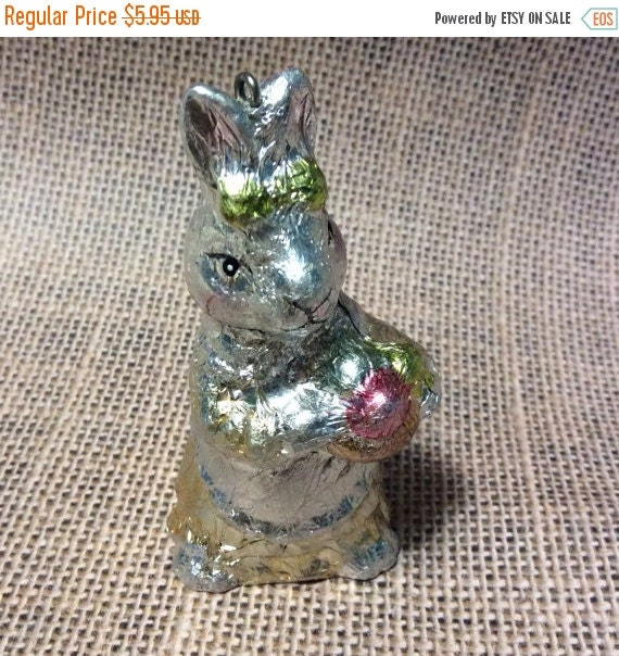 foil bunny figurines