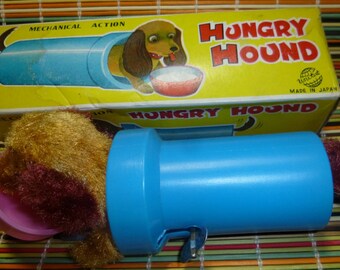Hungry Hound Vintage Wind Up Toy, 1960s