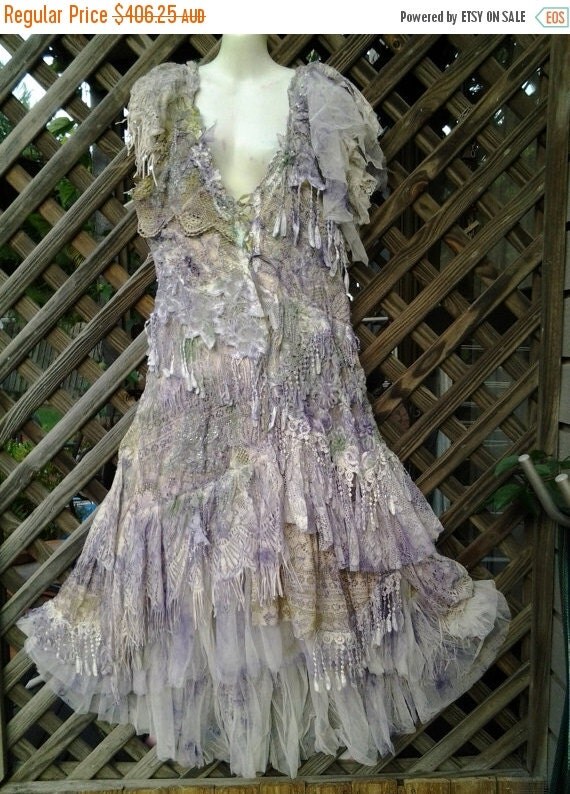 20%OFF vintage inspired shabby bohemian gypsy dress by wildskin