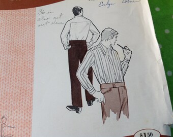 Sew Knit N Stretch Pattern 323, men's pants pattern, size 36 pants, size 36 waist