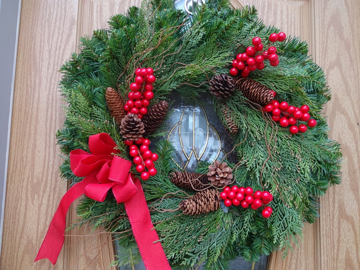 christmas wreath faux holiday wreath festive by donnahubbard christmas wreath faux holiday wreath festive by donnahubbard