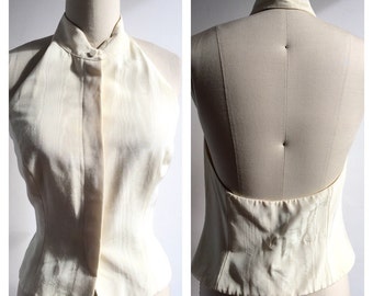 Vintage 60's White Linen and Lace Short Mod by anthropolotique