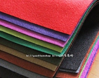w507_95 - Wool Felt Sheets - scrap bundle - (30cm x 30cm) X 10 pieces