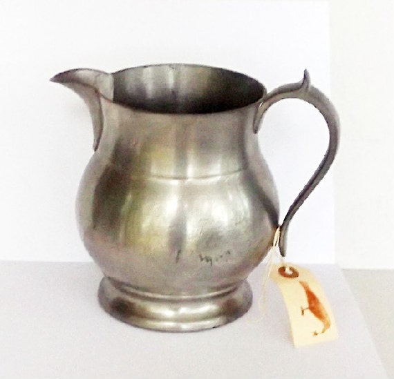 Antique Pewter Cider Pitcher Woodbury Pitcher 1800s