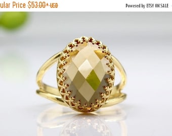SUMMER SALE - Citrine ring,gemstone ring,November birthstone ring,gold ring,success ring,faith ring,love ring