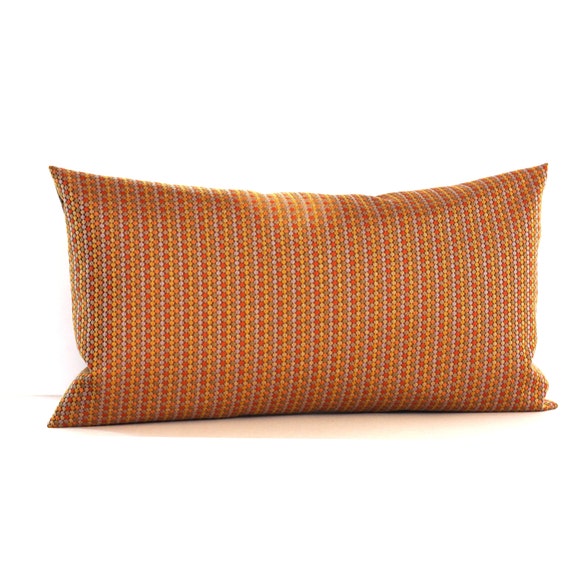 12x24 cover pillow Stripe Cover Gold Pillow Orange Dot Green Grey Lumbar