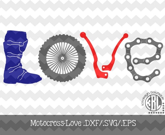 Download Motocross Love INSTANT DOWNLOAD in .dxf/.svg/.eps for use with