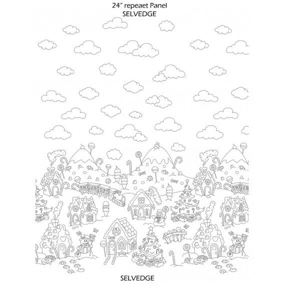 michael miller gingerbread house coloring pages - photo #1