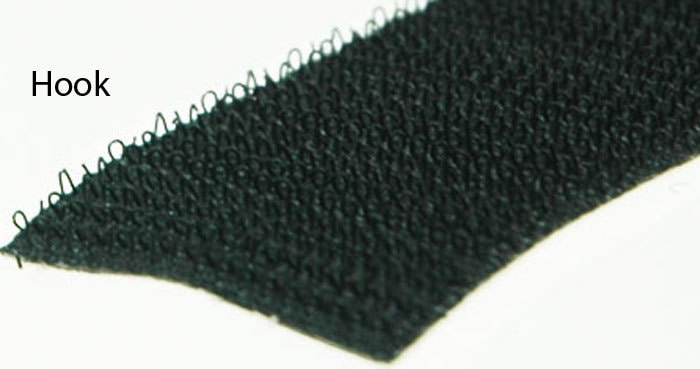 Brand New 3 Black HOOK ONLY Velcro Sew On You by Teeznstyle