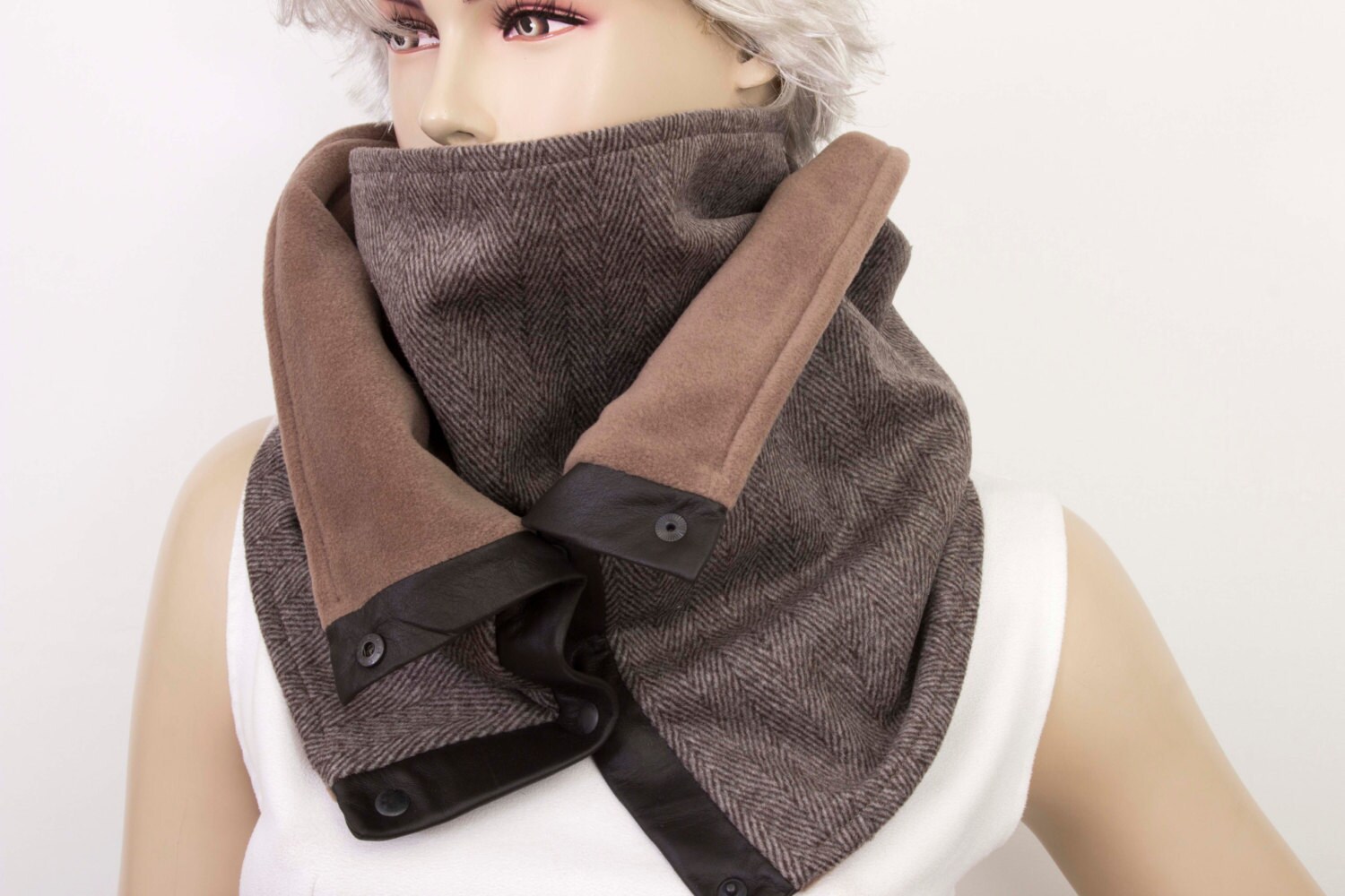 EXPRESS SHIPPINGMens scarf neckwarmer unisex winter by