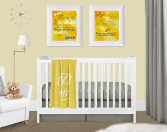 You Are My Sunshine Song Sun Paper Print Set