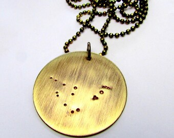 Capricorn Necklace - Zodiac Constellation Necklace - CAPRICORN by E. Ria Designs