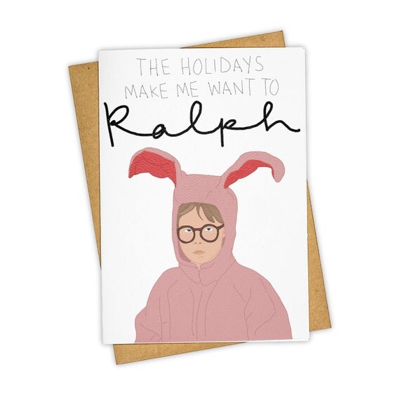 HOLIDAY RALPH . Christmas Story . Greeting Card . by TAYHAMS