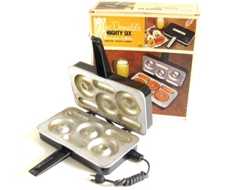 Electric Doughnut Maker MacDonald's Mighty Six Donuts 'n Stix Model 1006 1970s Kitchen Appliances