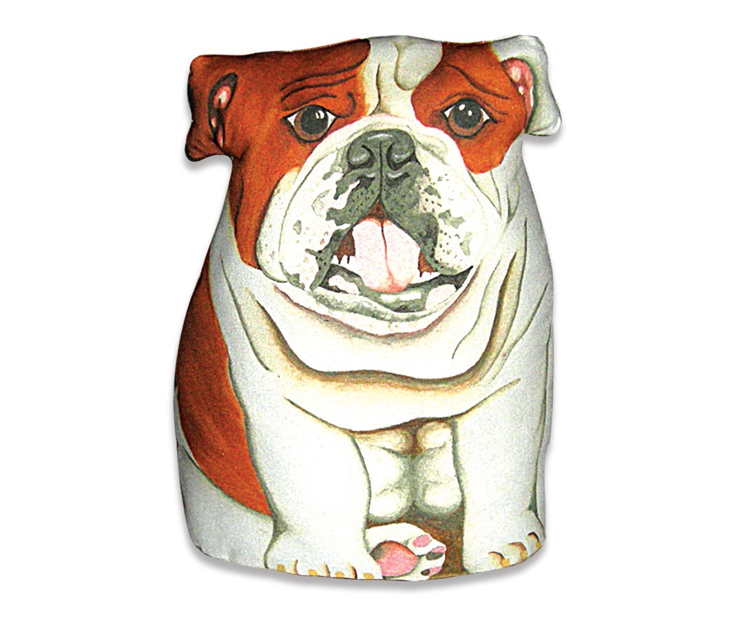 british bulldog pillow