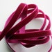 3/8" Velvet Ribbon - Magenta - 5 yards