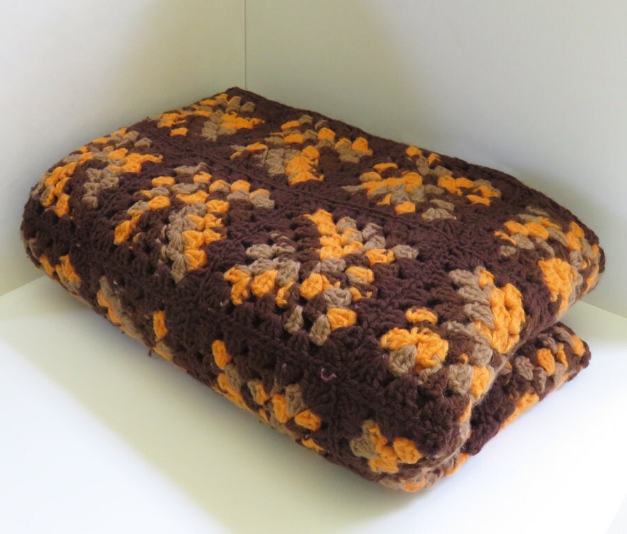RESERVED for Jode SALE Vintage crochet afghan throw