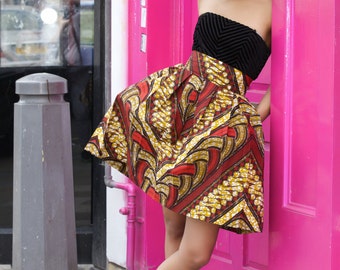 Ruki African print skirt by GITAS PORTAL
