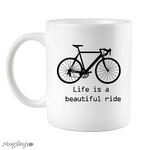 Bicycle Coffee Mug Life is a Beautiful Ride Bike Mug m by Mugsleys