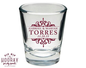 Wedding Shot Glasses, Wedding Favors, Shot Glasses, Personalized Shot Glasses, Unique Wedding Favors, Custom Shot Glasse, Favors, 1263, 1230