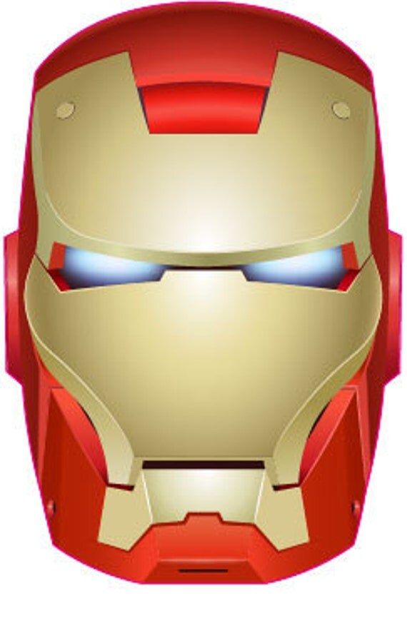 Iron Man Wall Decal Iron Man Mask Vinyl Wall Decal Iron Man