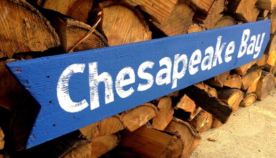 Chesapeake Bay sign Chesapeake Bay decor nautical by SignUpNow