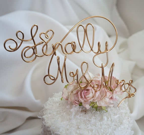 Finally Mr & Mrs Cake Topper