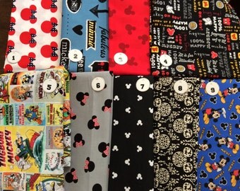 Disney Fabrics -- NOT FOR PURCHASE-- Passport Holders Custom Made Mickey Mouse/Minnie Mouse Fabric -- please Convo me with Questions