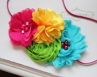 CHIFFON HEADBAND CREPE PINK 429327