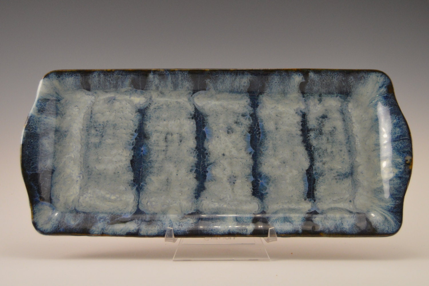 Stoneware serving tray pottery sushi plate ceramic candy