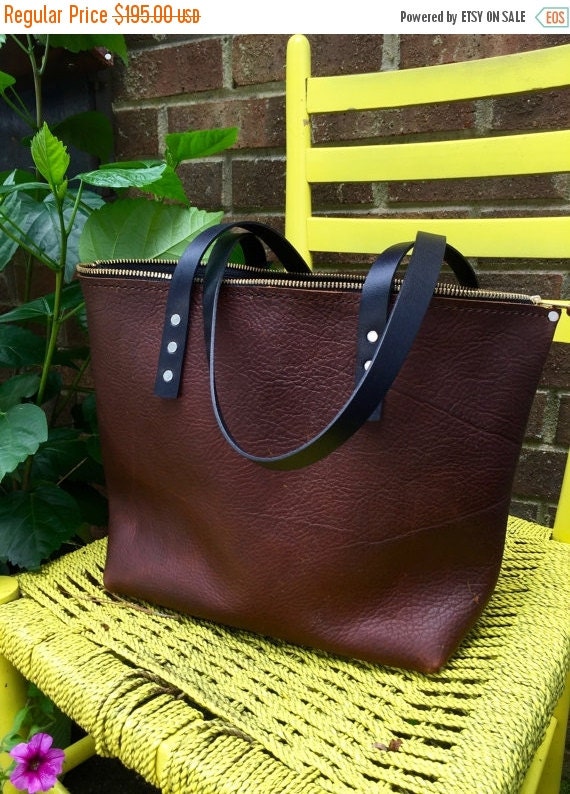 ON SALE Soft Brown Leather Handbag Leather by UrbanGuerrilla63