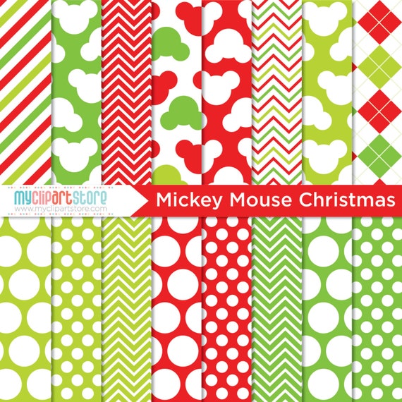 clipart mickey mouse christmas - photo #42