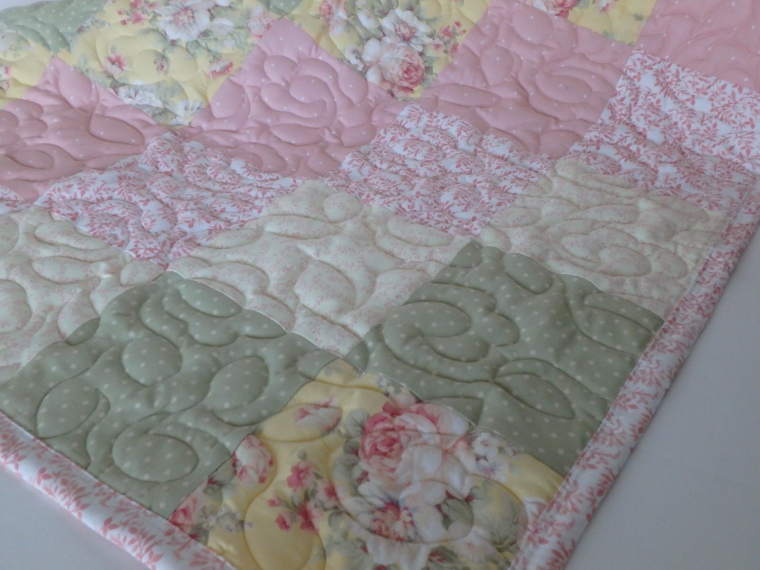 shabby chic patchwork baby minky blanket or quilt shabby chic patchwork baby minky blanket or quilt